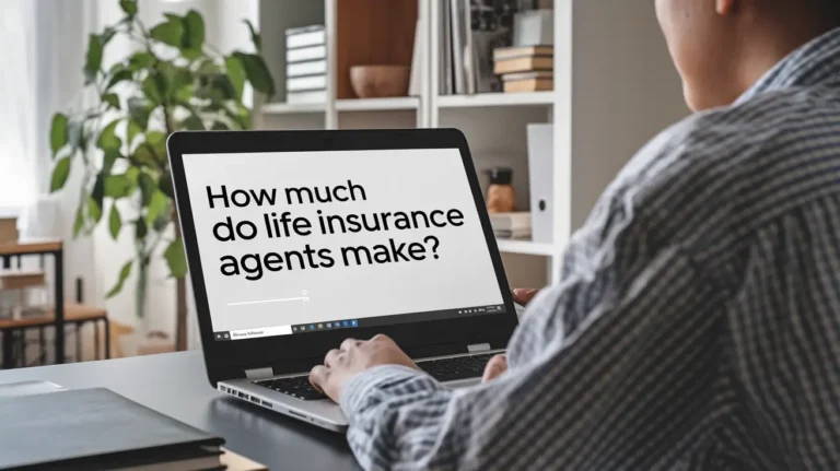 I want a picture of someone looking for how much do life insurance agents make?